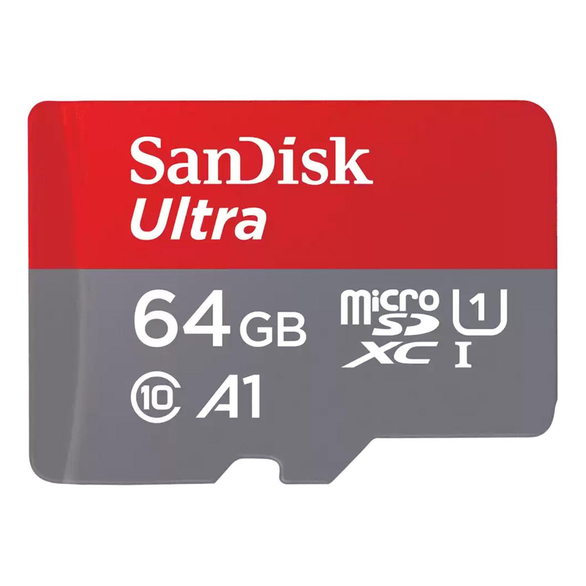 Изображение товара Карта памяти SanDisk Ultra UHS I MicroSD 64GB высокая скорость