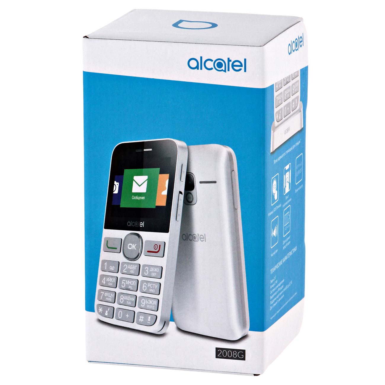 Купить Мобильный телефон Alcatel 2008G Black/Metal Silver в каталоге  интернет магазина М.Видео по выгодной цене с доставкой, отзывы, фотографии  - Москва