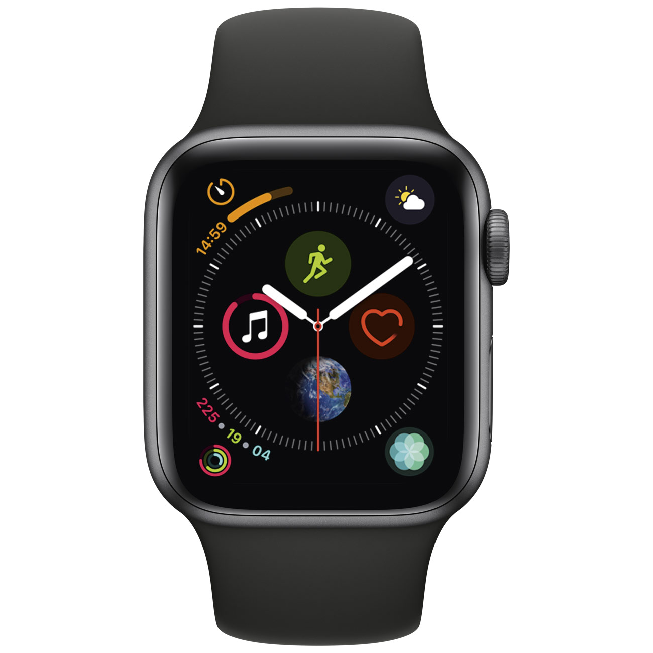 Купить Смарт-часы Apple Watch Series 4 Sport 44mm SpaceGrey Aluminum Case  with Black Sport Band (MU6D2RU/A) в каталоге интернет магазина М.Видео по  выгодной цене с доставкой, отзывы, фотографии - Москва