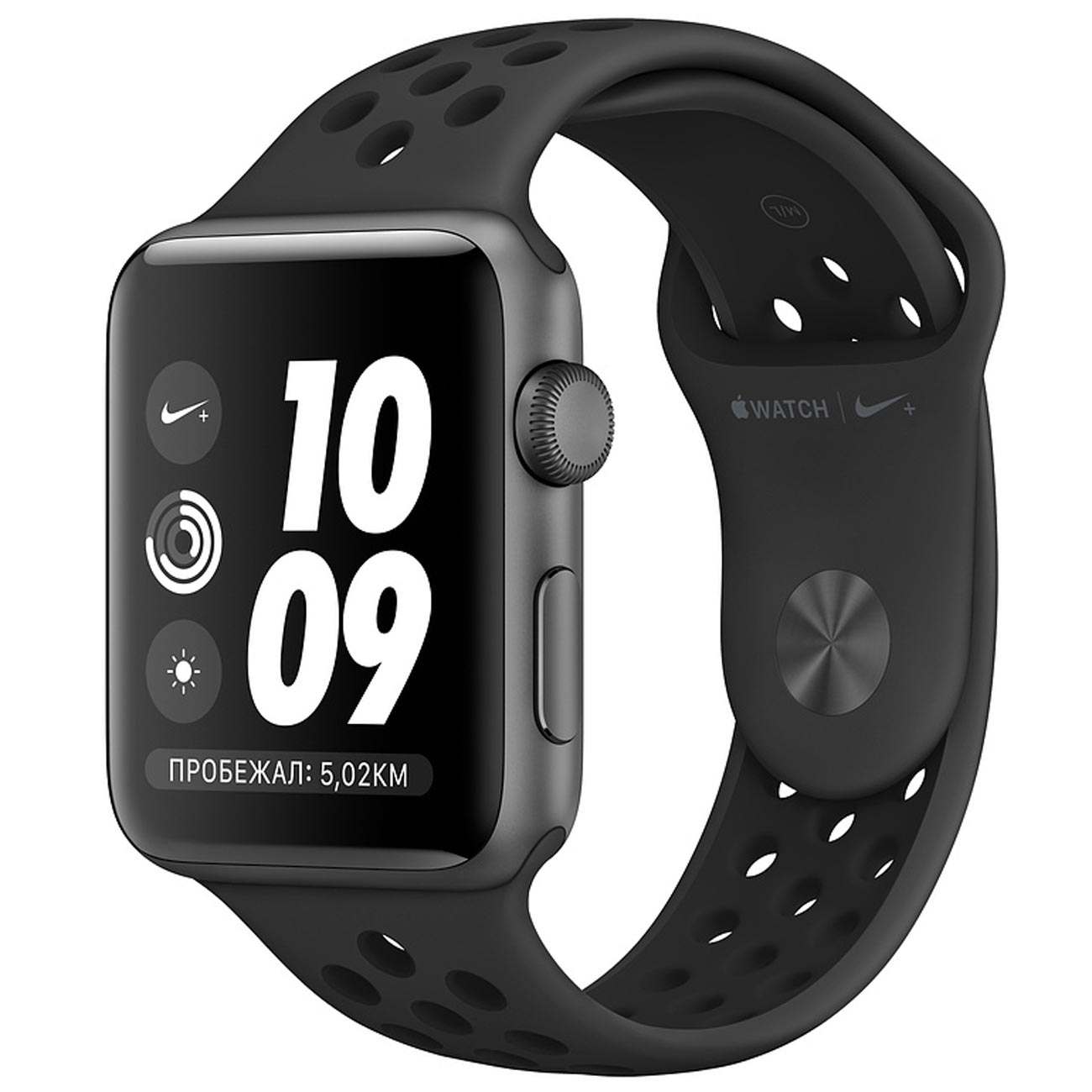 Купить Смарт-часы Apple Watch Series 3 Nike+ 42mm SpaceGrey Aluminum Case  with Black Sport Band (MTF42RU/A) в каталоге интернет магазина М.Видео по  выгодной цене с доставкой, отзывы, фотографии - Москва