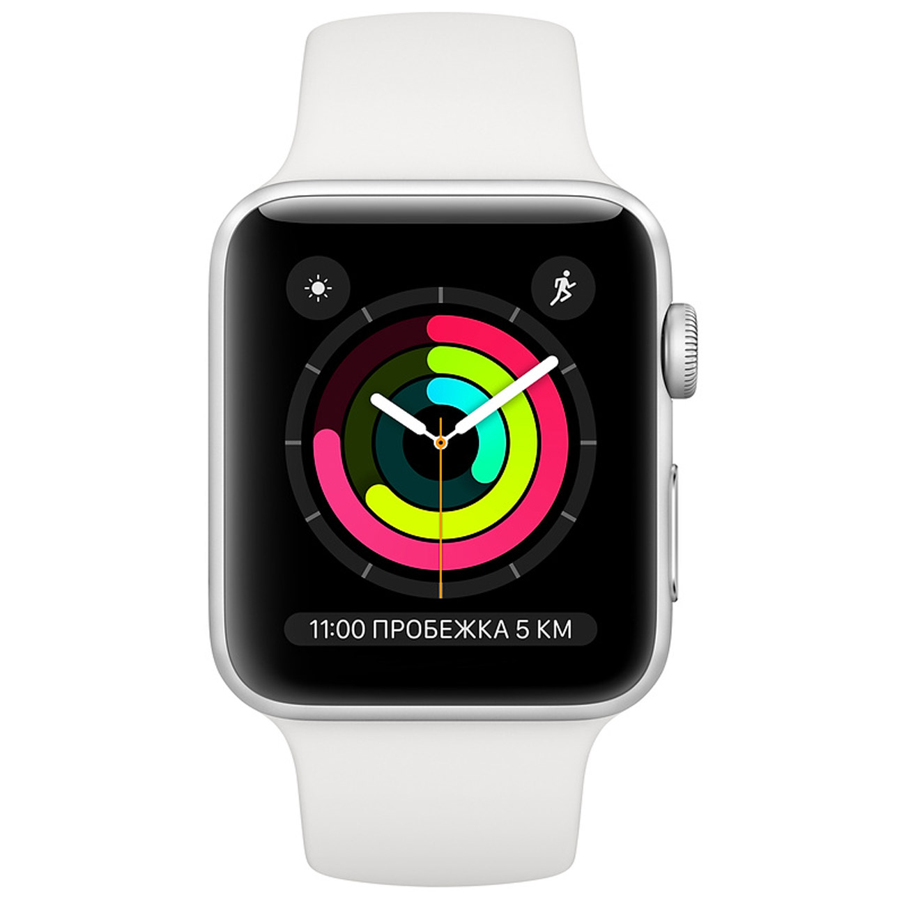 Купить Смарт-часы Apple Watch Series 3 38mm Silver Aluminum Case with White  Sport Band (MTEY2RU/A) в каталоге интернет магазина М.Видео по выгодной  цене с доставкой, отзывы, фотографии - Москва