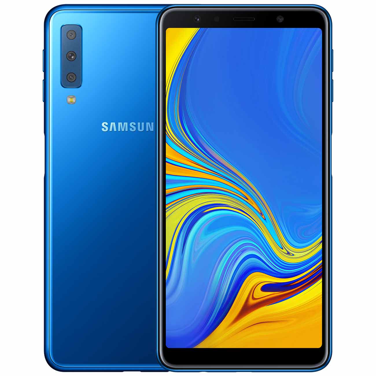 Смартфон Samsung Galaxy A7 64Gb Blue (SM-A750FN) - отзывы покупателей и  владельцев | М.Видео - Москва