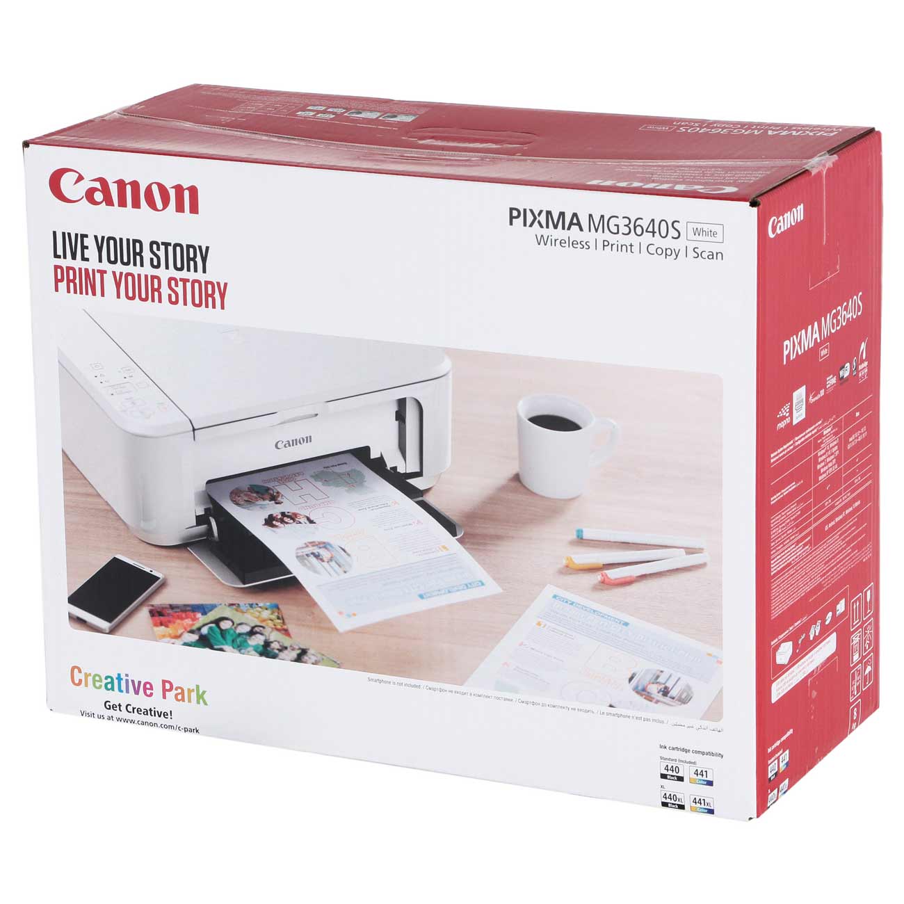 Купить Струйное МФУ Canon PIXMA MG3640S White в каталоге интернет магазина  М.Видео по выгодной цене с доставкой, отзывы, фотографии - Москва