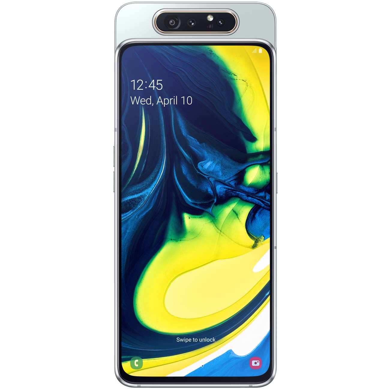 Купить Смартфон Samsung Galaxy A80 (2019) 128Gb Silver (SM-A805F) в  каталоге интернет магазина М.Видео по выгодной цене с доставкой, отзывы,  фотографии - Москва