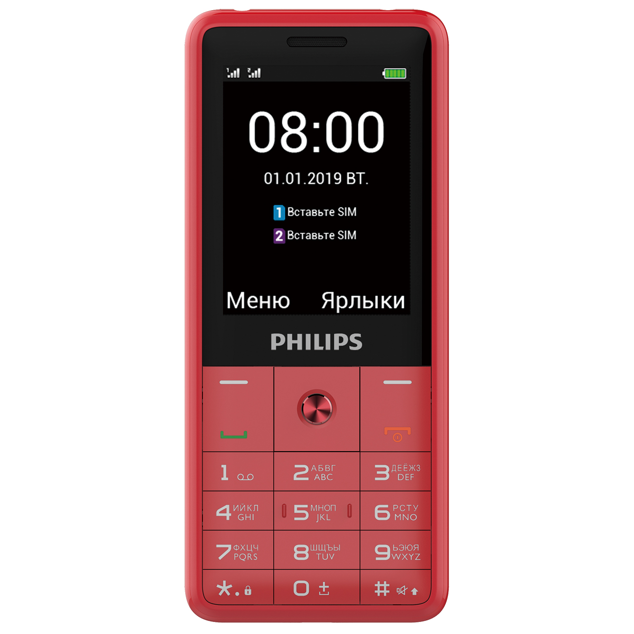 телефон philips e169 red (87) фото