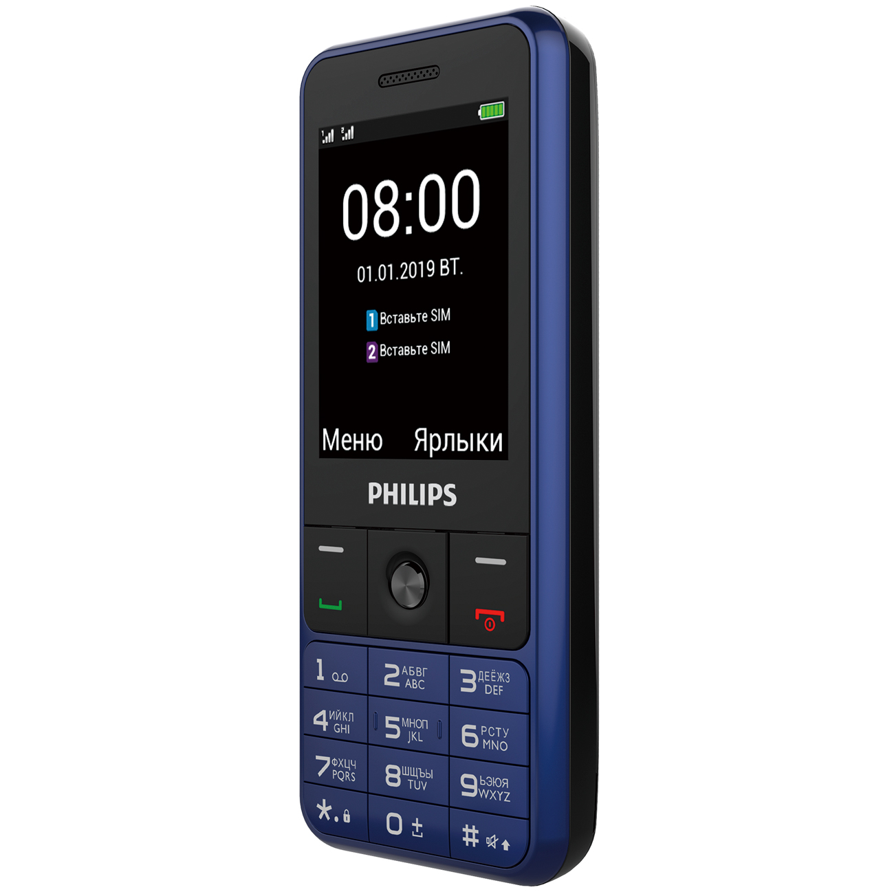 Мобильный телефон Philips Xenium E182 Blue