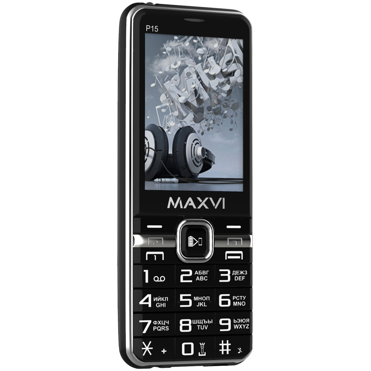 телефон maxvi p15 black (86) фото