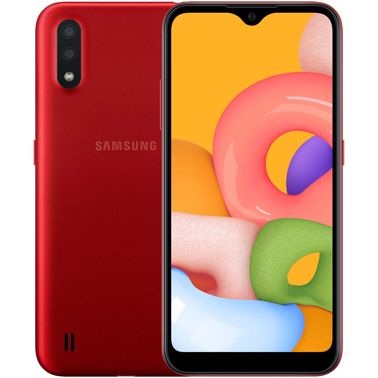 Купить Смартфон Samsung Galaxy A01 Red (SM-A015F/DS) в каталоге интернет  магазина М.Видео по выгодной цене с доставкой, отзывы, фотографии - Москва