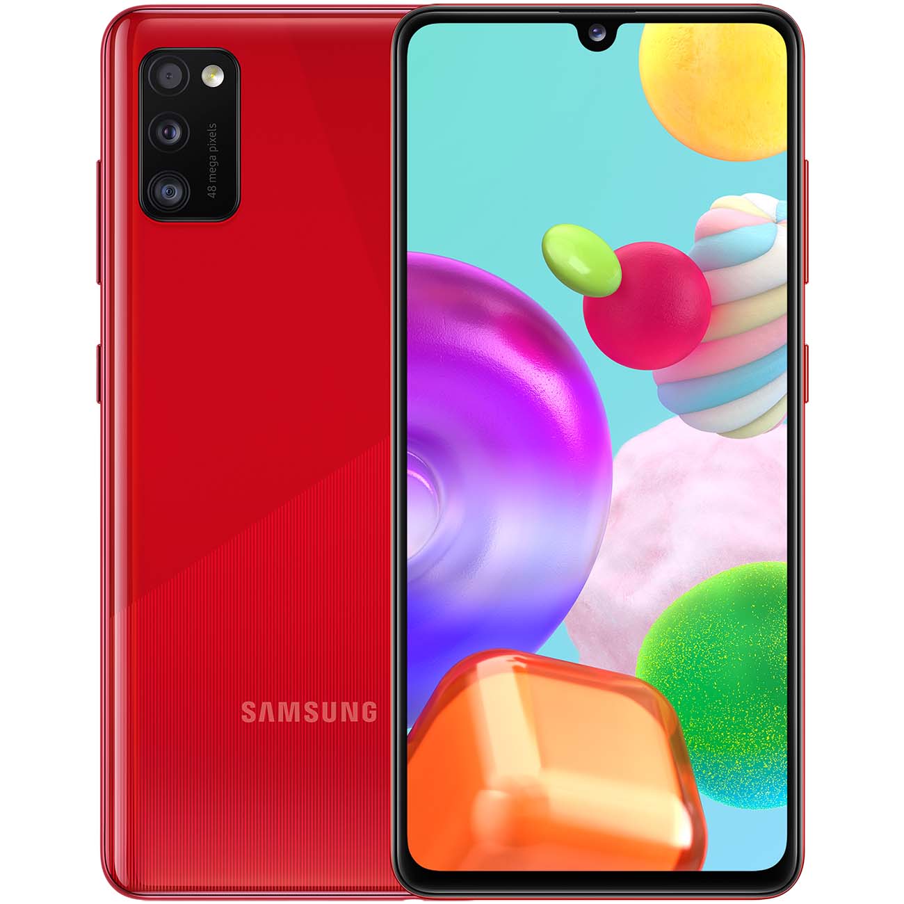 Купить Смартфон Samsung Galaxy A41 64GB Red (SM-A415F/DSM) в каталоге  интернет магазина М.Видео по выгодной цене с доставкой, отзывы, фотографии  - Москва