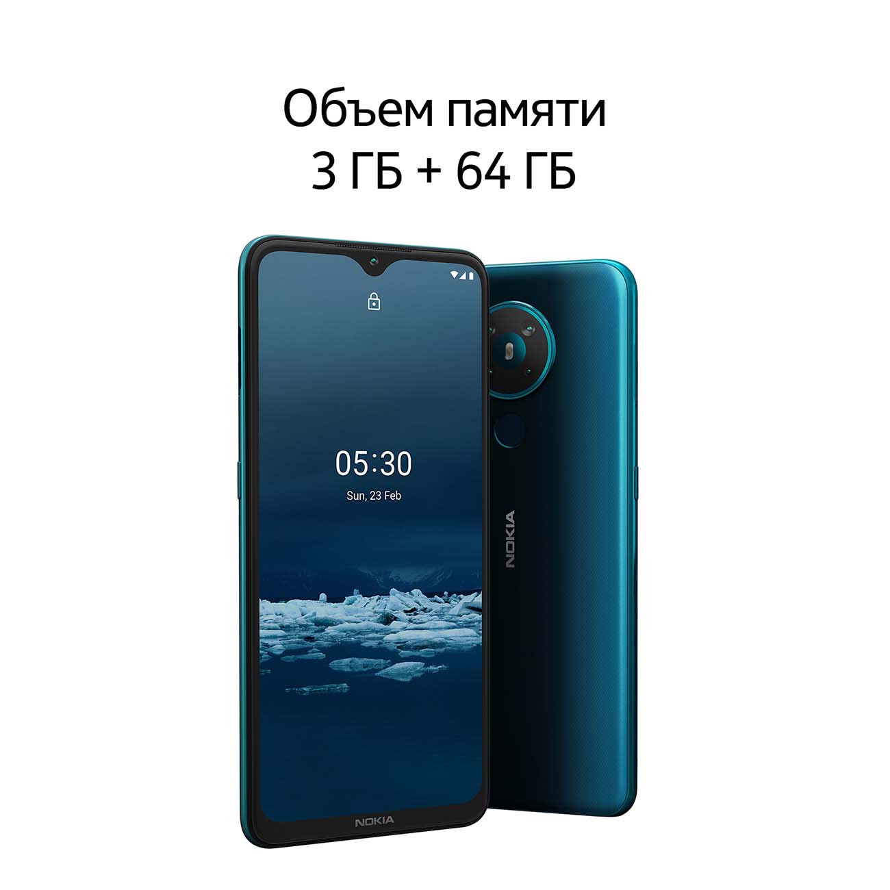 Купить Смартфон Nokia 5.3 3+64GB Cyan (TA-1234) в каталоге интернет  магазина М.Видео по выгодной цене с доставкой, отзывы, фотографии - Москва