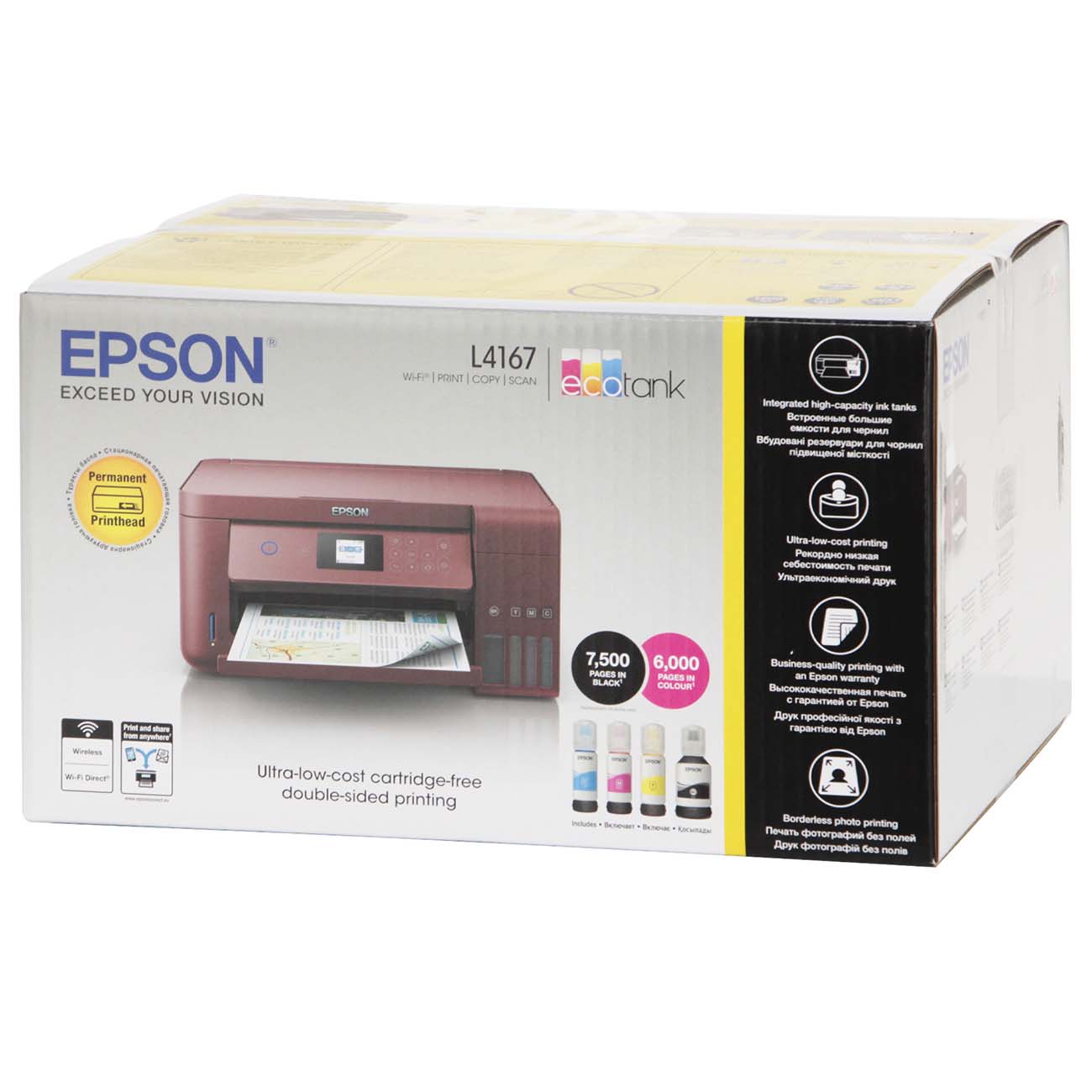 Купить Струйное МФУ Epson L4167 в каталоге интернет магазина М.Видео по  выгодной цене с доставкой, отзывы, фотографии - Москва