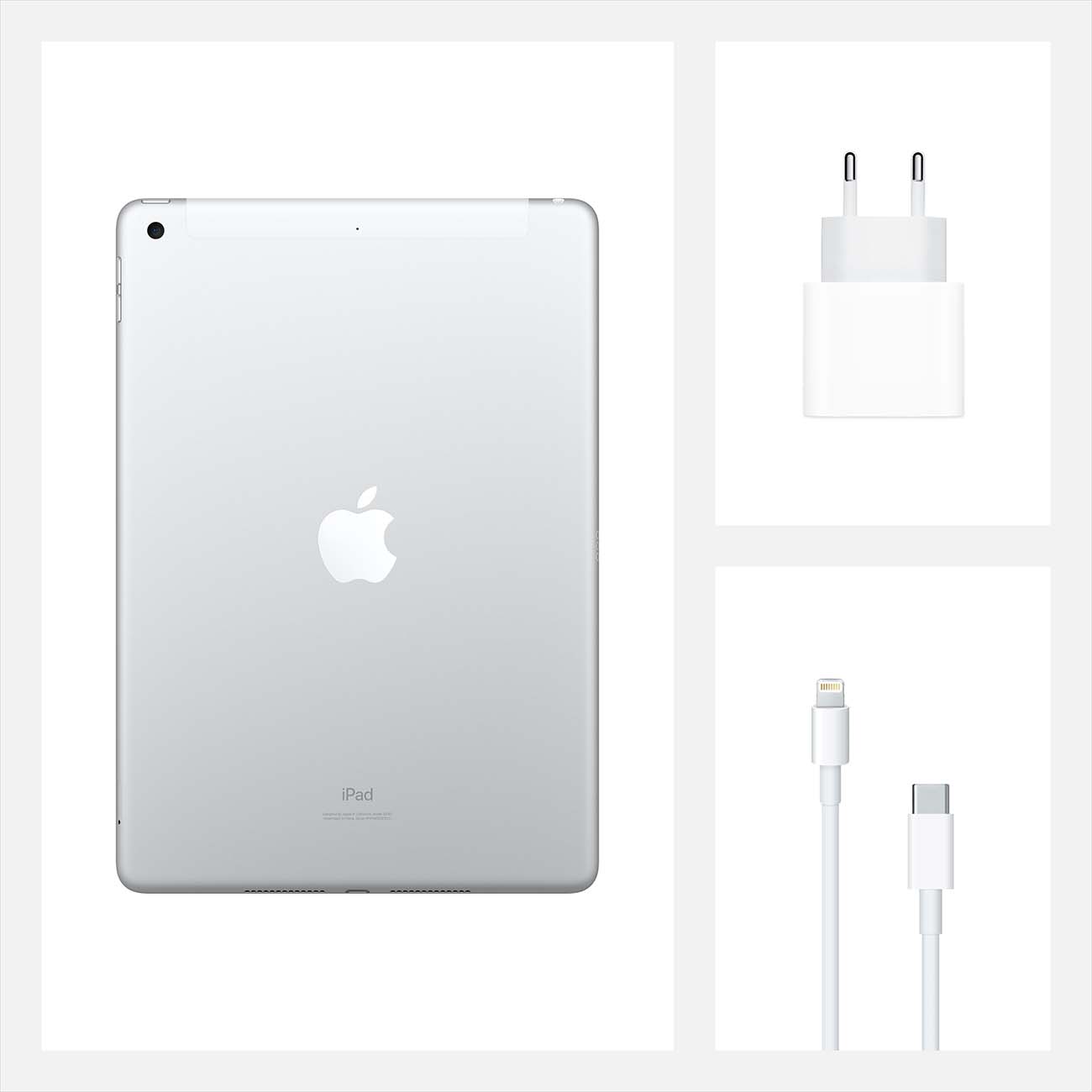 Купить Планшет Apple iPad 10.2 Wi-Fi+Cellular 32GB Silver (MYMJ2RU/A) в  каталоге интернет магазина М.Видео по выгодной цене с доставкой, отзывы,  фотографии - Москва