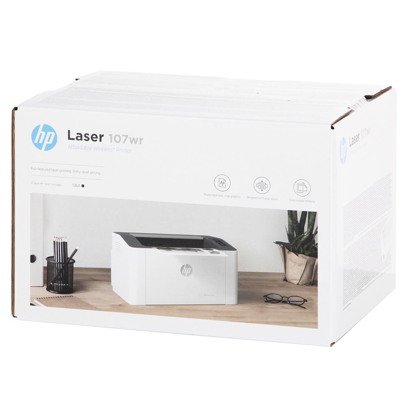 Купить Лазерный принтер HP Laser 107wr 209U7A в каталоге интернет магазина  М.Видео по выгодной цене с доставкой, отзывы, фотографии - Москва