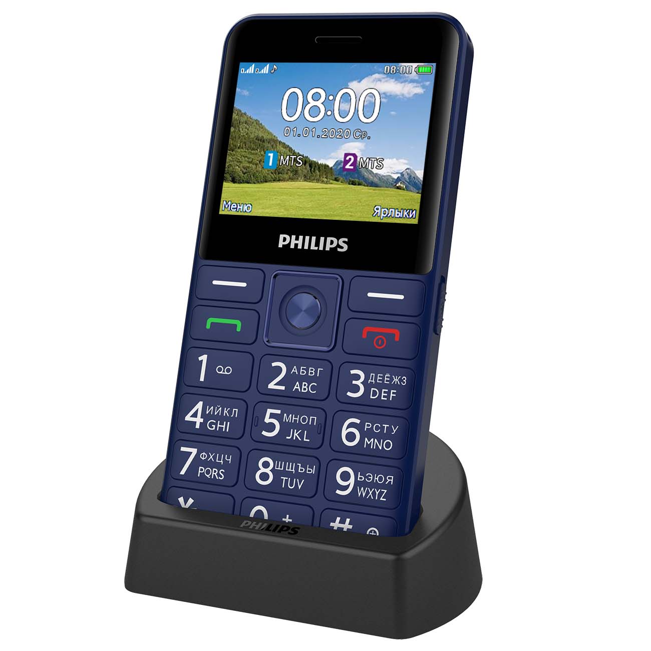 Купить Мобильный телефон Philips Xenium E207 Blue в каталоге интернет магазина М.Видео по выгодной цене с доставкой, отзывы, фотографии - Москва