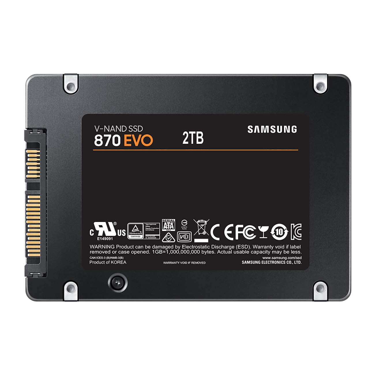 Купить Внутренний SSD накопитель Samsung 2TB 870 EVO (MZ-77E2T0BW) в  каталоге интернет магазина М.Видео по выгодной цене с доставкой, отзывы,  фотографии - Москва