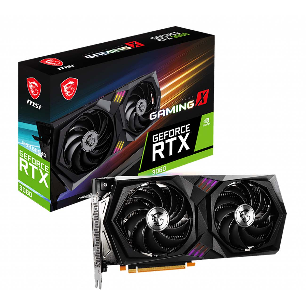 Купить Видеокарта MSI NVIDIA GeForce RTX 3060 GAMING X 12GB (RTX 3060  GAMING X 12G) в каталоге интернет магазина М.Видео по выгодной цене с  доставкой, отзывы, фотографии - Москва