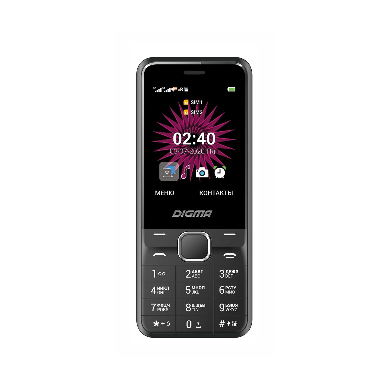 Мобильный телефон Digma Linx A241 Black (LT2066PM)