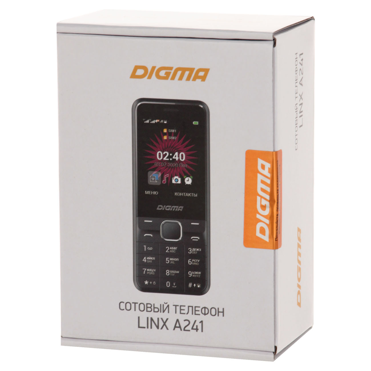 Мобильный телефон Digma Linx A241 Black (LT2066PM)