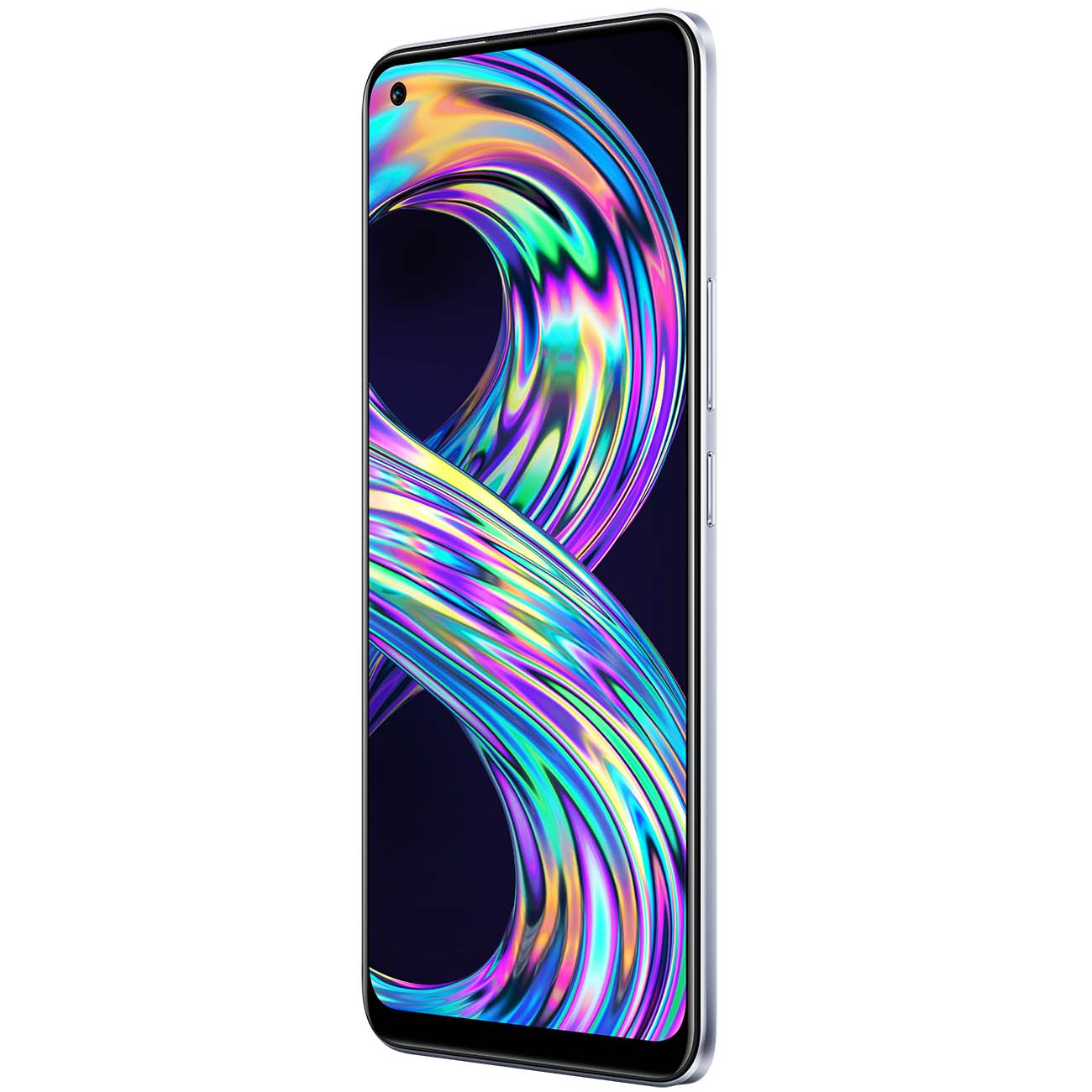 Купить Смартфон realme 8 6+128GB Cyber Silver (RMX3085) в каталоге интернет  магазина М.Видео по выгодной цене с доставкой, отзывы, фотографии - Москва