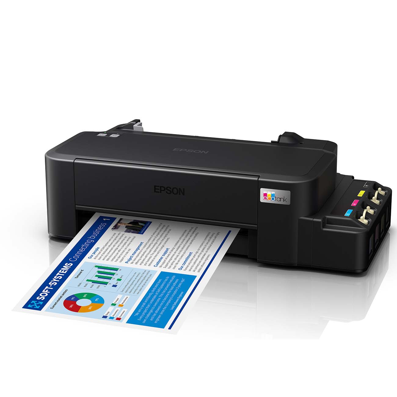 Купить Струйный принтер Epson EcoTank L121 в каталоге интернет магазина  М.Видео по выгодной цене с доставкой, отзывы, фотографии - Москва