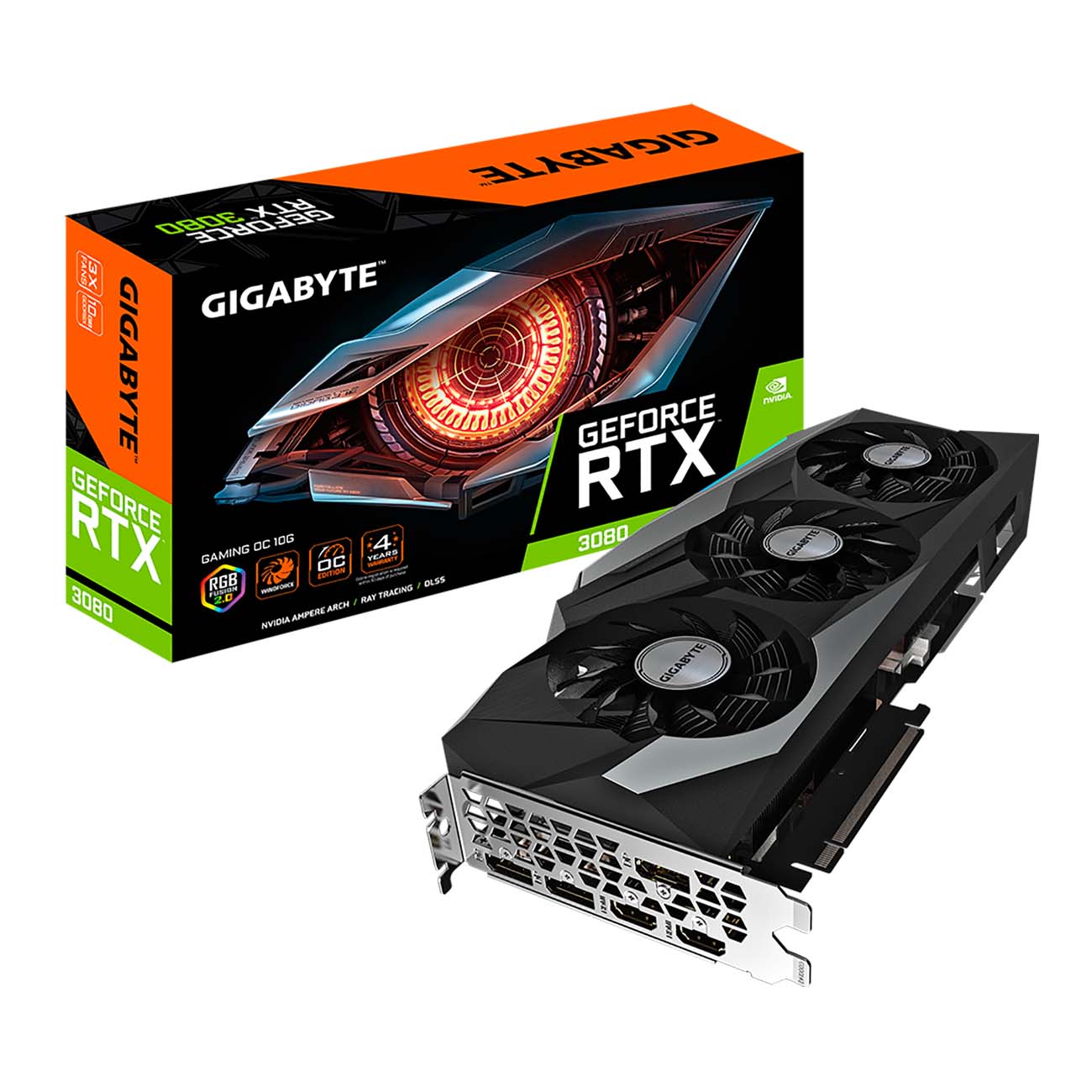 Купить Видеокарта GIGABYTE NVIDIA GeForce RTX 3080 GAMING OC 10GB  (N3080GAMING OC-10GD 2.0) в каталоге интернет магазина М.Видео по выгодной  цене с доставкой, отзывы, фотографии - Москва