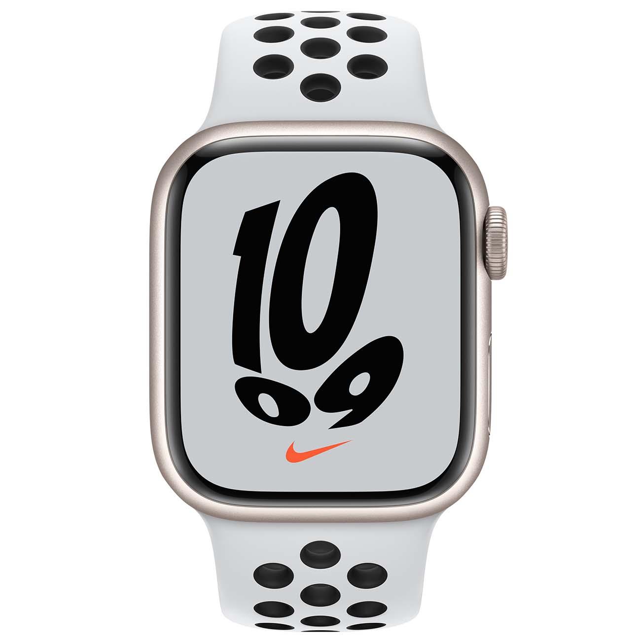 Купить Смарт-часы Apple Watch Series 7 Nike 41mm Starlight Aluminum Case  with Pure Platinum/Black Nike Sport Band (MKN33RU/A) в каталоге интернет  магазина М.Видео по выгодной цене с доставкой, отзывы, фотографии - Москва