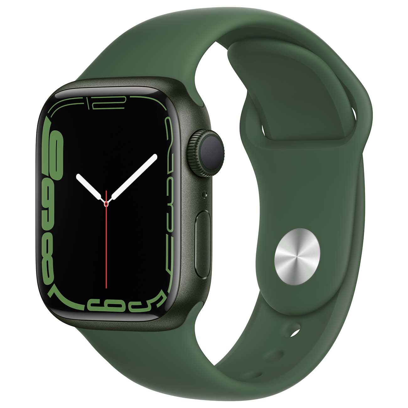 Купить Смарт-часы Apple Watch Series 7 41mm Green Aluminum Case with Clover  Sport Band (MKN03RU/A) в каталоге интернет магазина М.Видео по выгодной  цене с доставкой, отзывы, фотографии - Москва