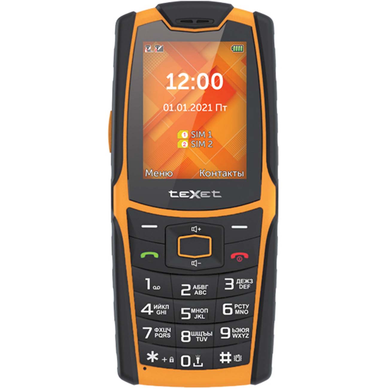 Купить Мобильный телефон teXet TM-521R Black/Orange в каталоге интернет  магазина М.Видео по выгодной цене с доставкой, отзывы, фотографии - Москва