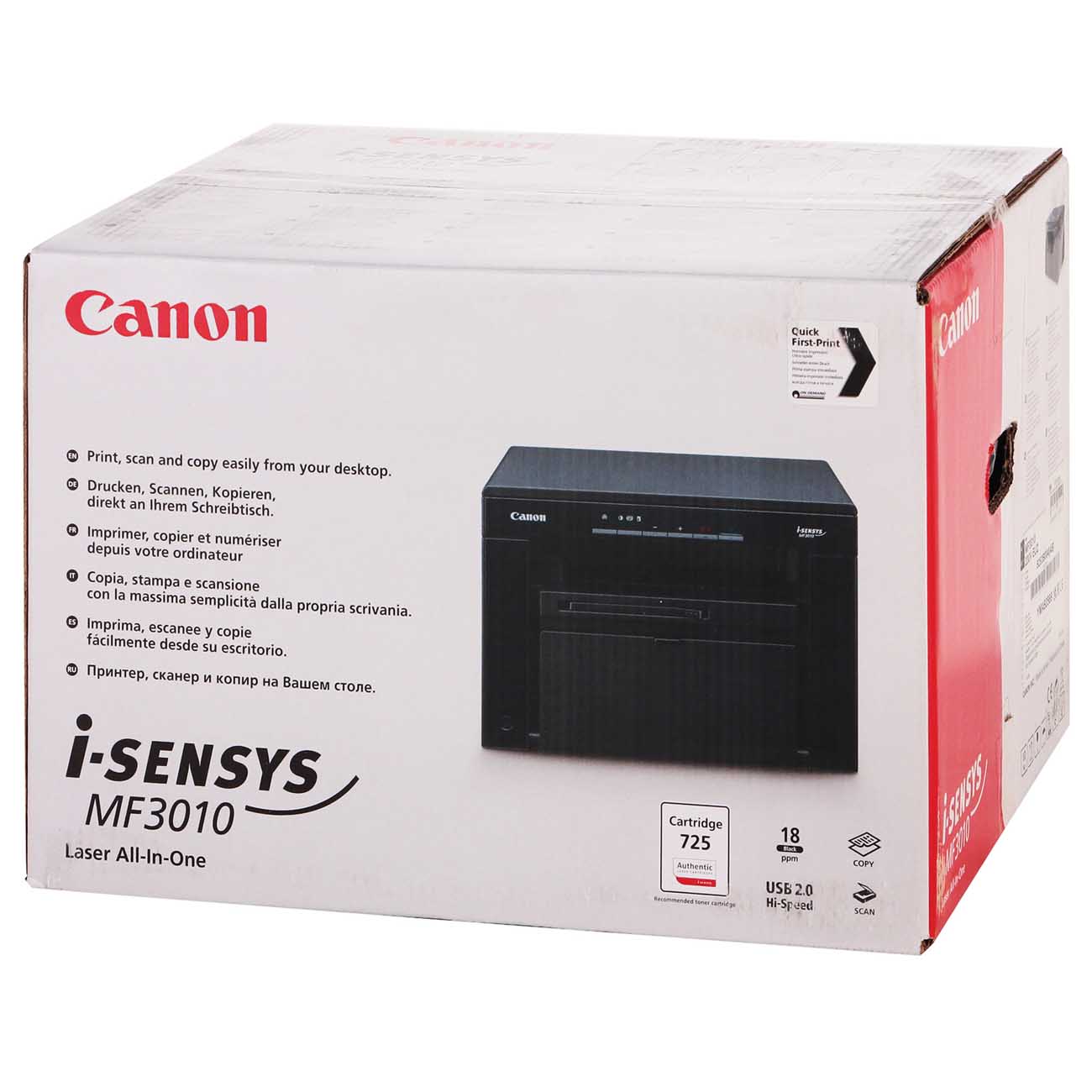 Купить Лазерное МФУ Canon i-SENSYS MF3010 в каталоге интернет магазина  М.Видео по выгодной цене с доставкой, отзывы, фотографии - Москва