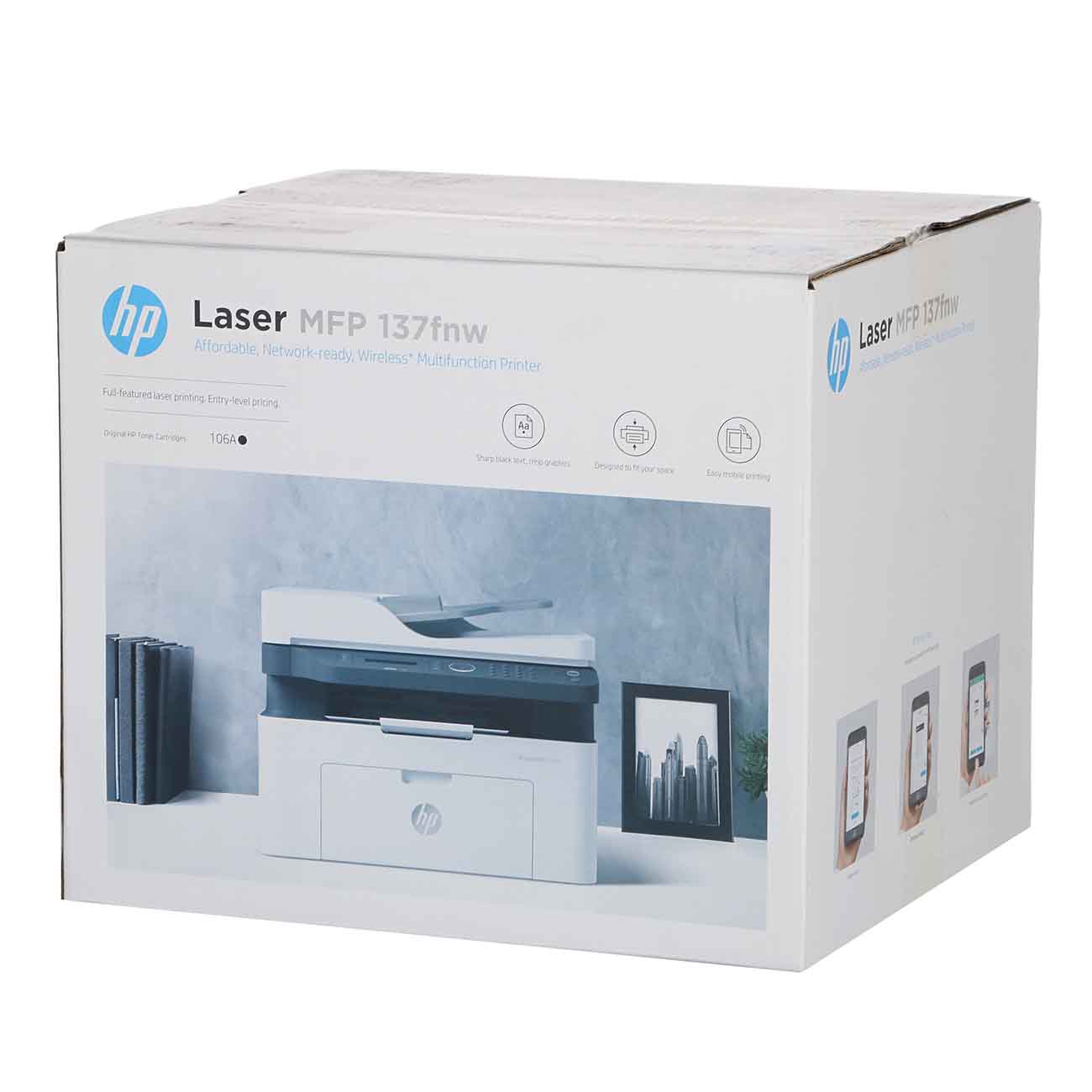 Купить Лазерное МФУ HP LaserJet 137fnw (4ZB84A) в каталоге интернет  магазина М.Видео по выгодной цене с доставкой, отзывы, фотографии - Москва