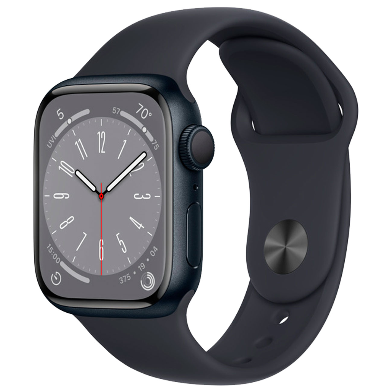 Купить Смарт-часы Apple Watch Series 8 41mm Midnight Aluminum Case with  Midnight Sport Band, размер Regular (MNP53) в каталоге интернет магазина  М.Видео по выгодной цене с доставкой, отзывы, фотографии - Москва