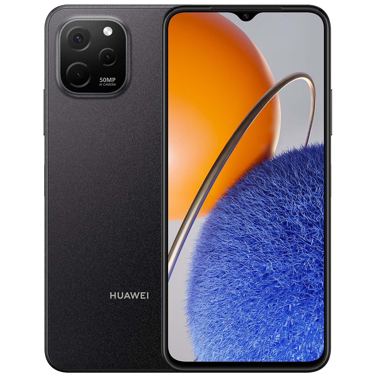 Смартфон HUAWEI nova Y61 4/64GB Black (EVE-LX9N)