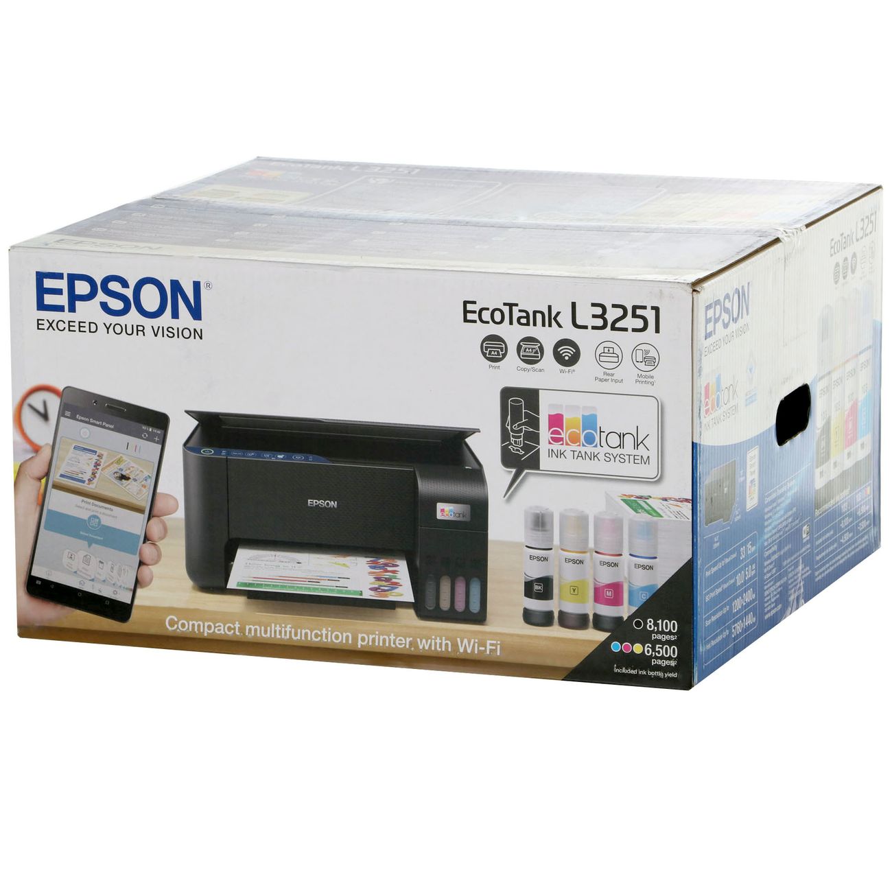 Купить Струйное МФУ Epson L3251 в каталоге интернет магазина М.Видео по  выгодной цене с доставкой, отзывы, фотографии - Москва