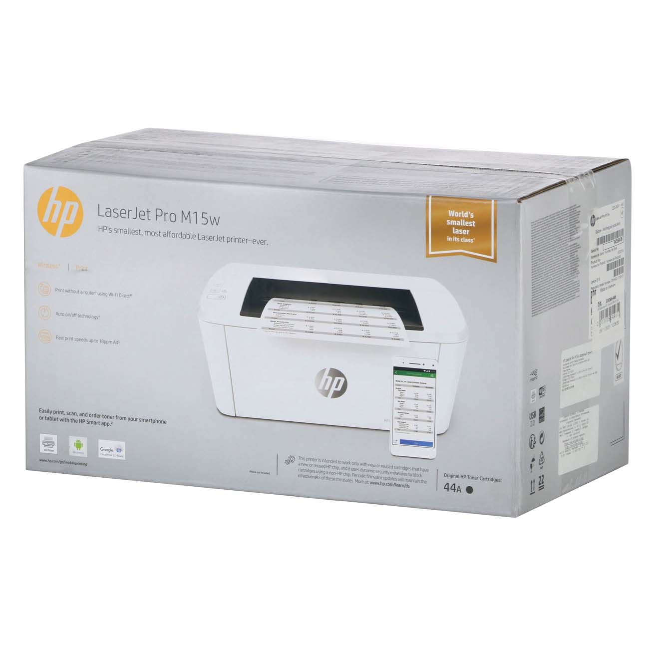 Купить Лазерный принтер HP LaserJet Pro M15w W2G51A в каталоге интернет  магазина М.Видео по выгодной цене с доставкой, отзывы, фотографии - Москва