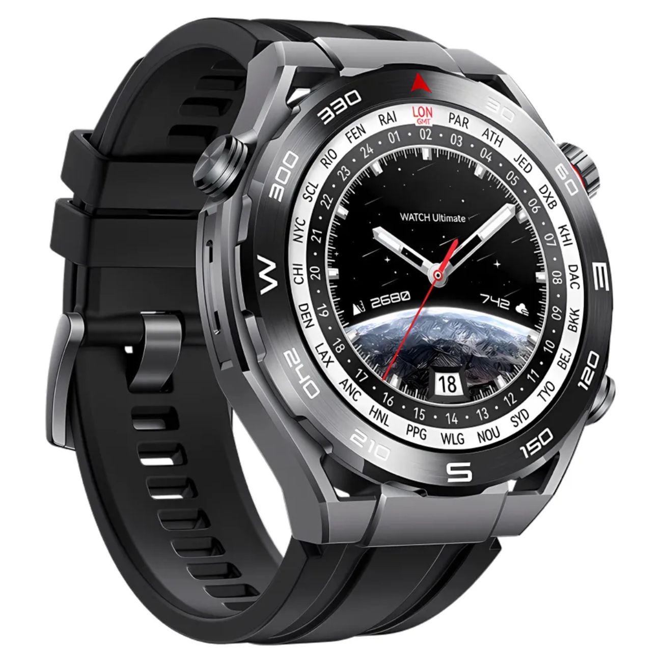 Смарт-часы HUAWEI WATCH Ultimate Black (CLB-B19)