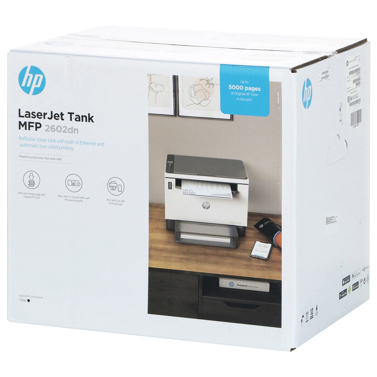 Купить Лазерное МФУ HP LaserJet Tank MFP 2602dn 2R3F0A в каталоге интернет  магазина М.Видео по выгодной цене с доставкой, отзывы, фотографии - Москва