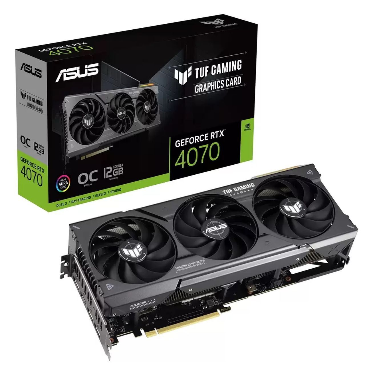 Купить Видеокарта ASUS NVIDIA GeForce RTX 4070 TUF Gaming OC 12GB  (TUF-RTX4070-O12G-GAMING) в каталоге интернет магазина М.Видео по выгодной  цене с доставкой, отзывы, фотографии - Москва