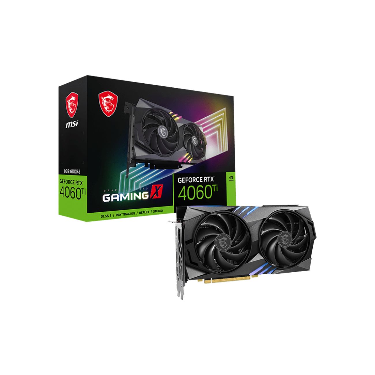 Видеокарта MSI NVIDIA GeForce RTX 4060 Ti GAMING X 8GB (RTX 4060 Ti GAMING  X 8G)