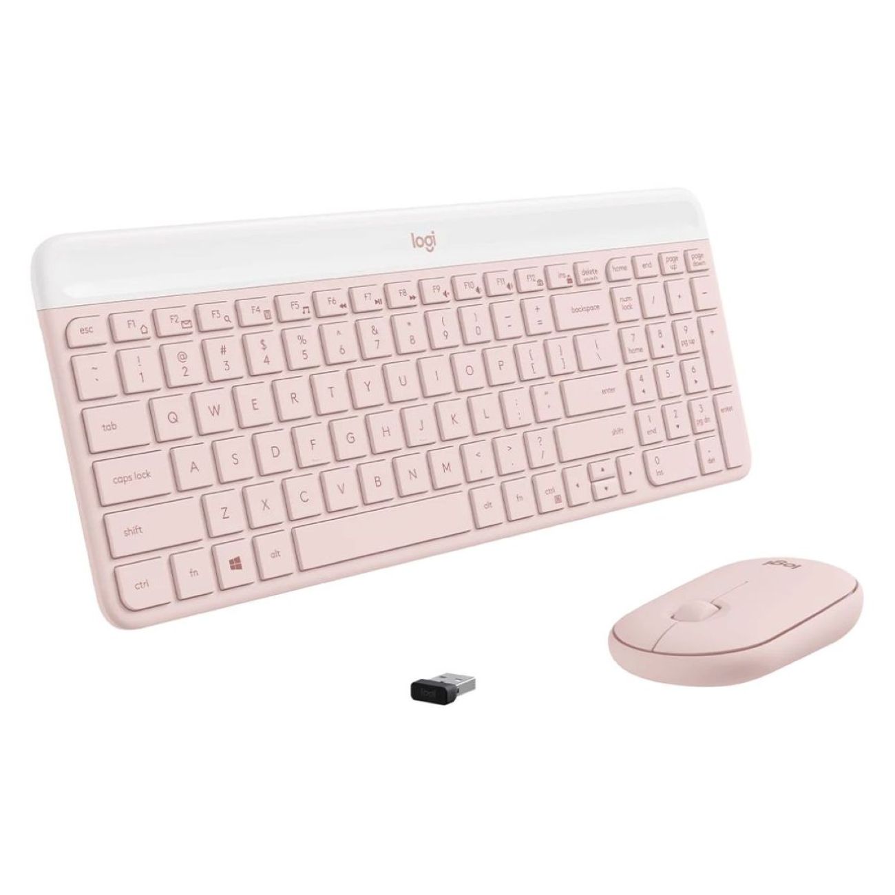 Клавиатура мышь logitech mk470. Розовый раскладка