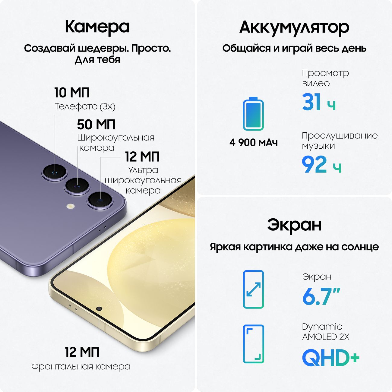 Смартфон Samsung Galaxy S24+ 12/256GB Amber Yellow