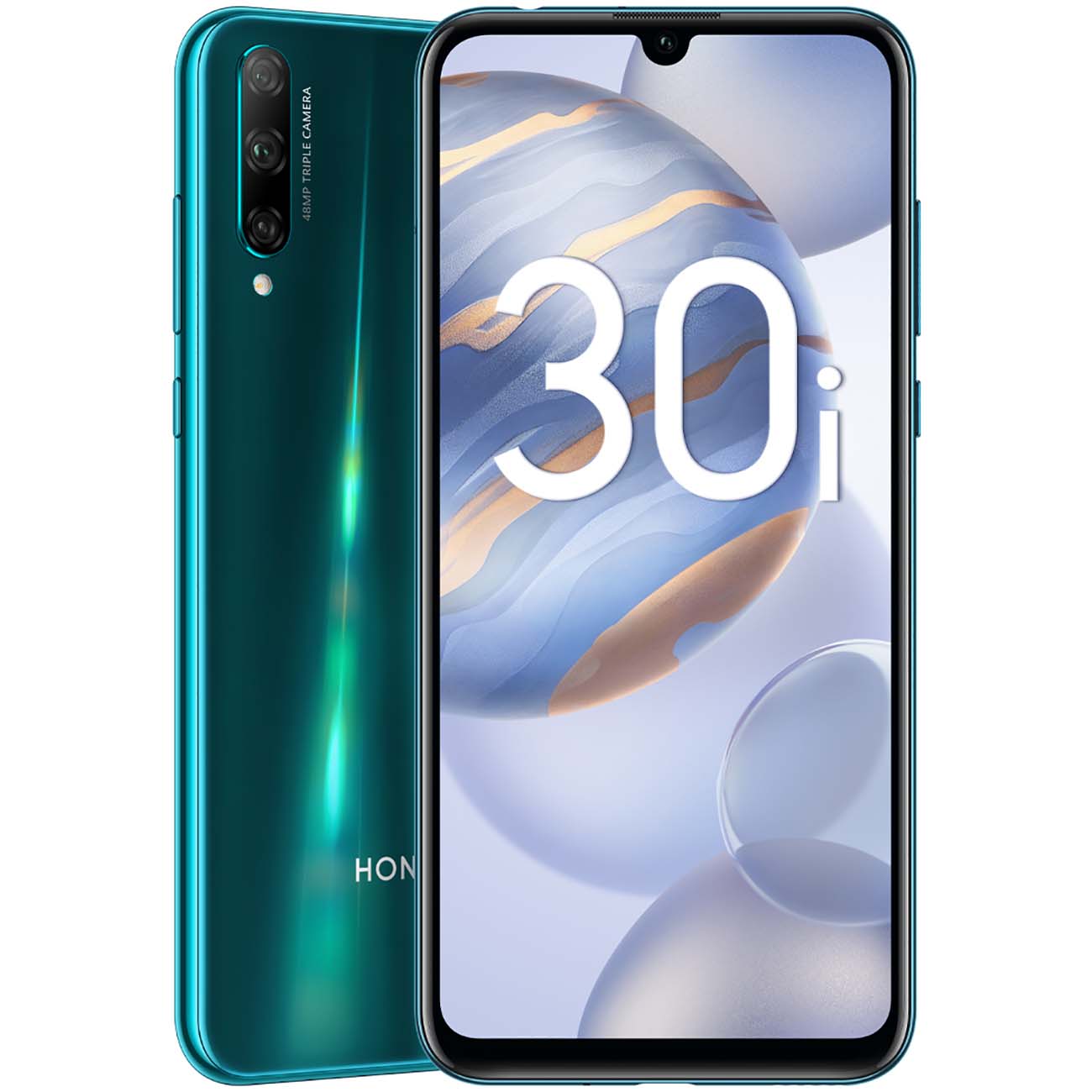 Изображение товара Восстановленный смартфон HONOR 30i 4/128Gb Phantom Blue, хороший