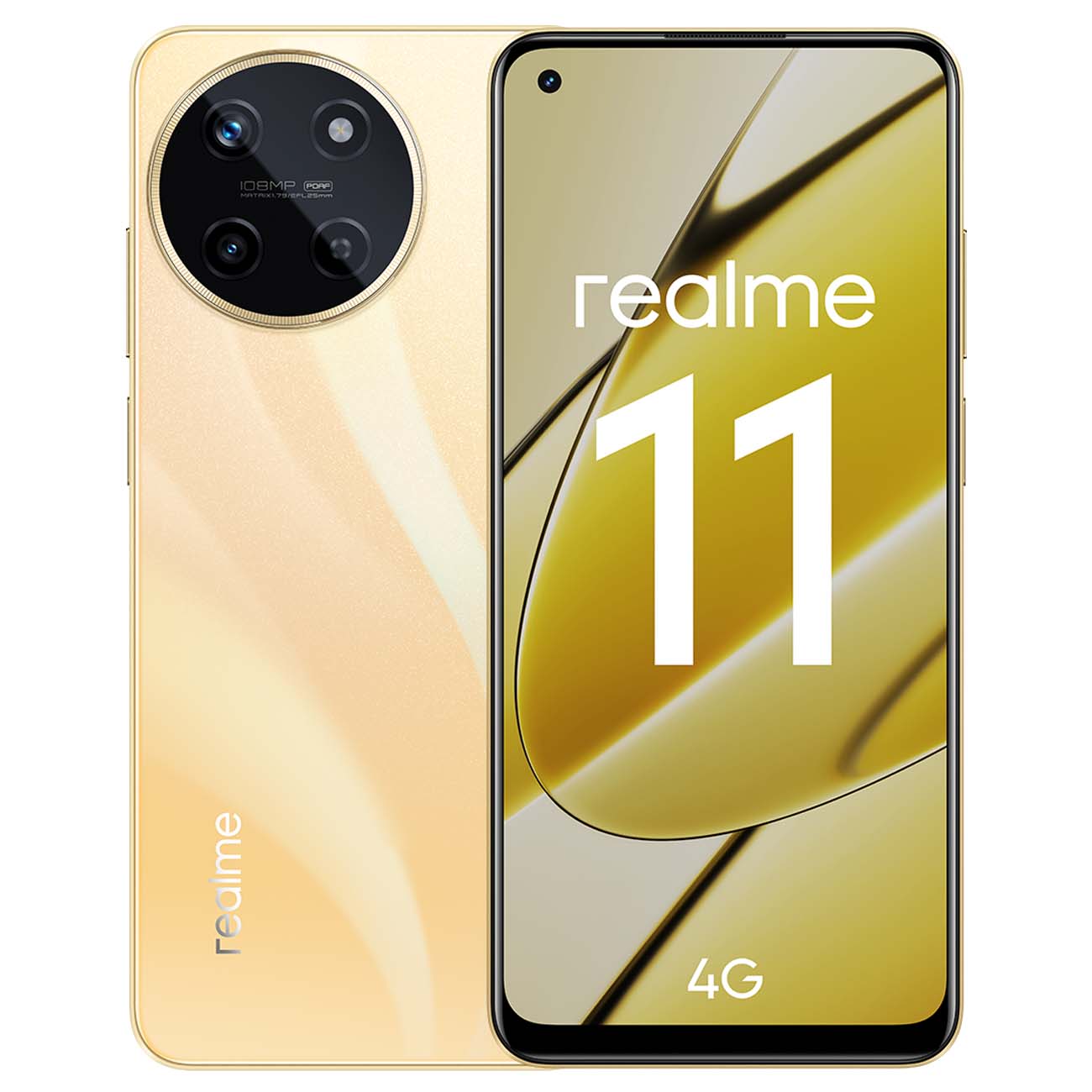 Изображение товара Восстановленный смартфон realme 11 8/128GB Gold (RMX3636), хороший