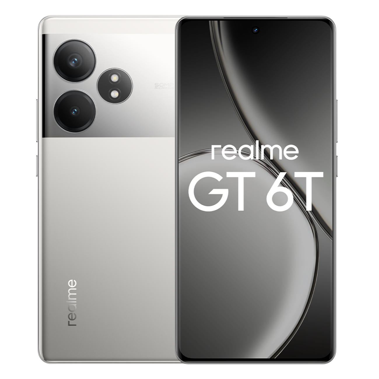 Изображение товара Восстановленный смартфон realme GT 6T 8/256GB Silver, как новый