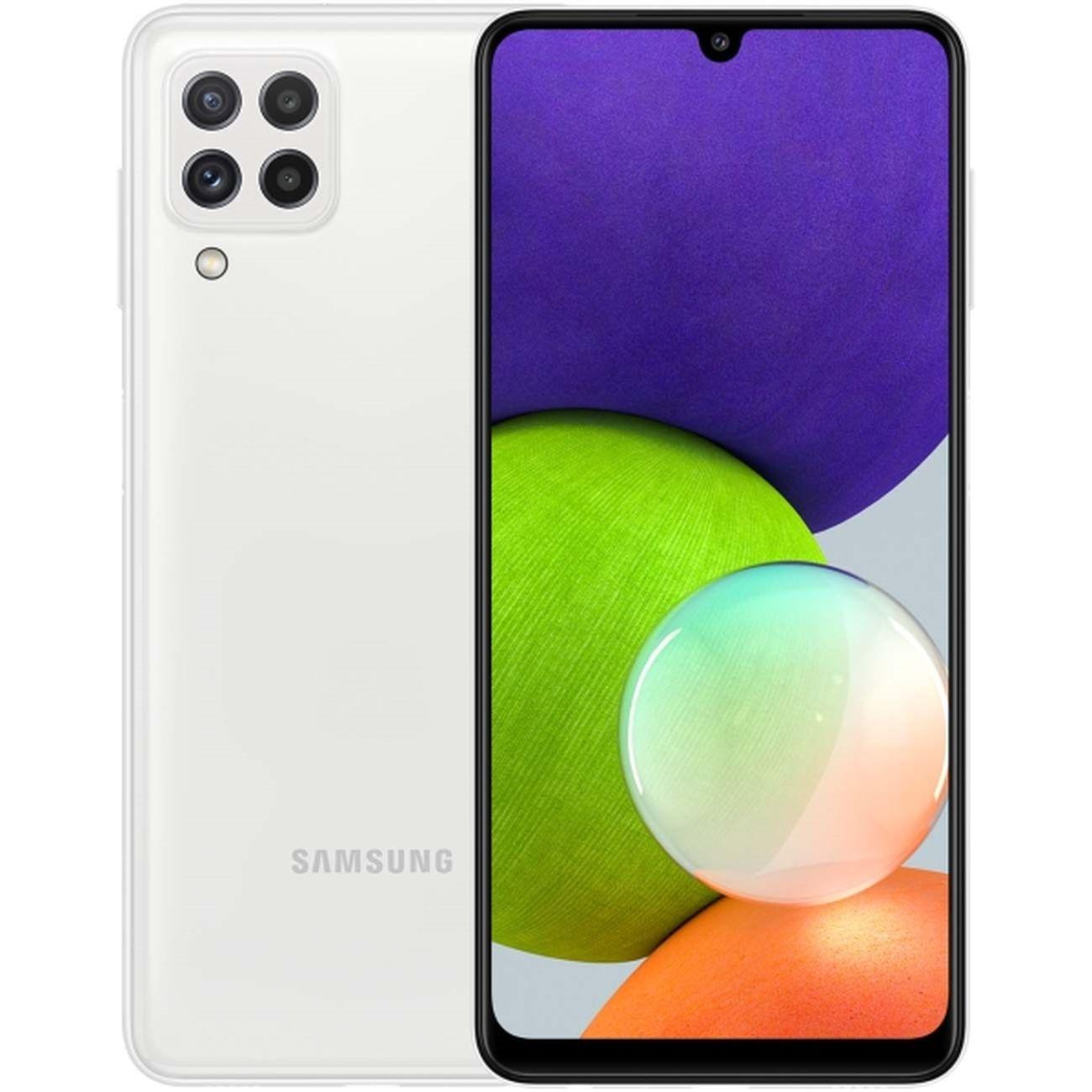 Изображение товара Смартфон Samsung Galaxy A22 4/128GB White — яркий дисплей и мощная камера