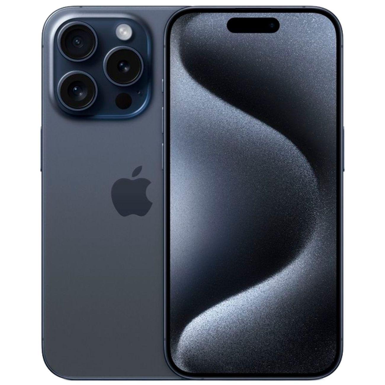 Изображение товара Смартфон Apple iPhone 15 Pro 128GB Dual Sim синий титан восстановленный