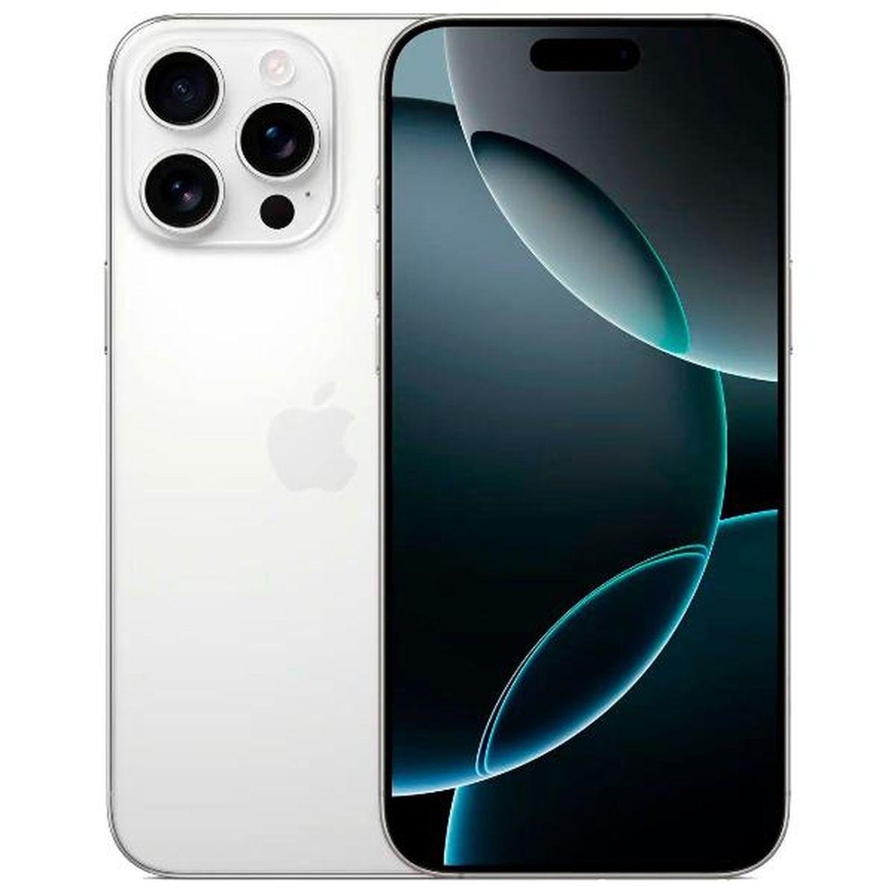 Изображение товара Apple iPhone 16 Pro Max 512GB Титан и Белый, Восстановленный, 5G Изображение товара Apple iPhone 16 Pro Max 512GB Титан и Белый, Восстановленный, 5G