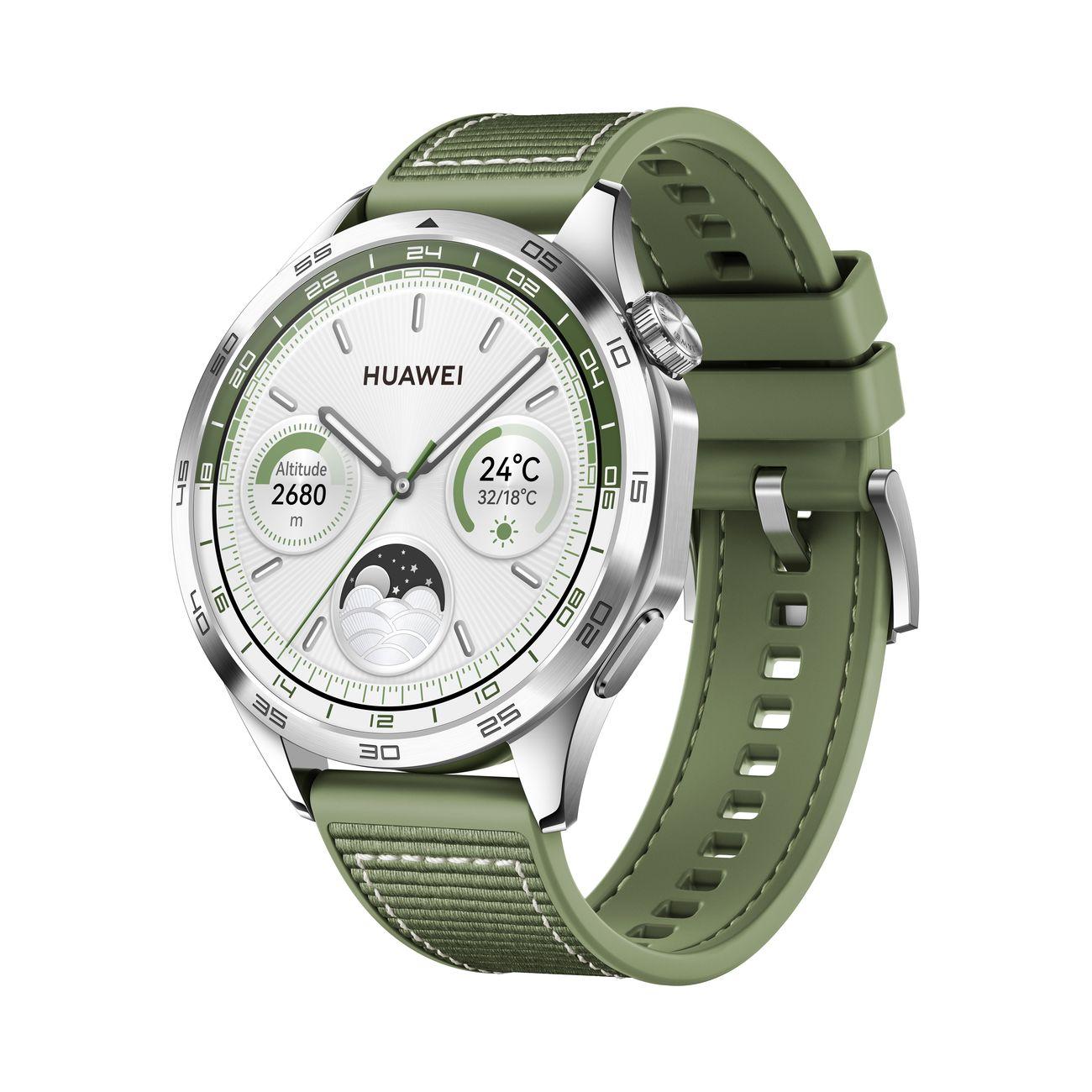 Восстановленные смарт-часы HUAWEI Watch GT 4 46mm Phoinix Woven Green (PNX-B19), отличный