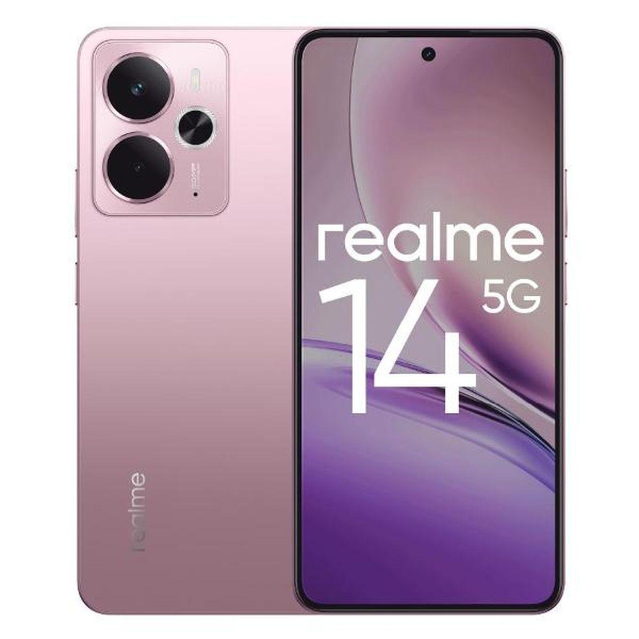 Изображение товара Уцененный смартфон realme 14 5G 8/256GB розовый (RMX5070), отличный