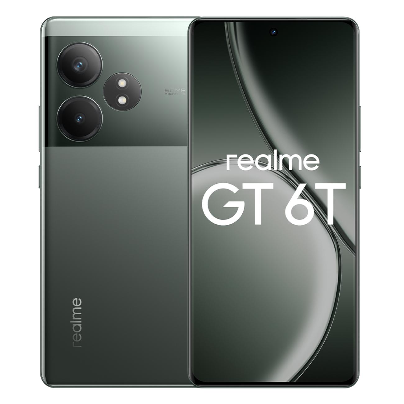 Изображение товара Восстановленный смартфон Realme GT 6T 8/256GB зеленый, отличный Изображение товара Восстановленный смартфон Realme GT 6T 8/256GB зеленый, отличный