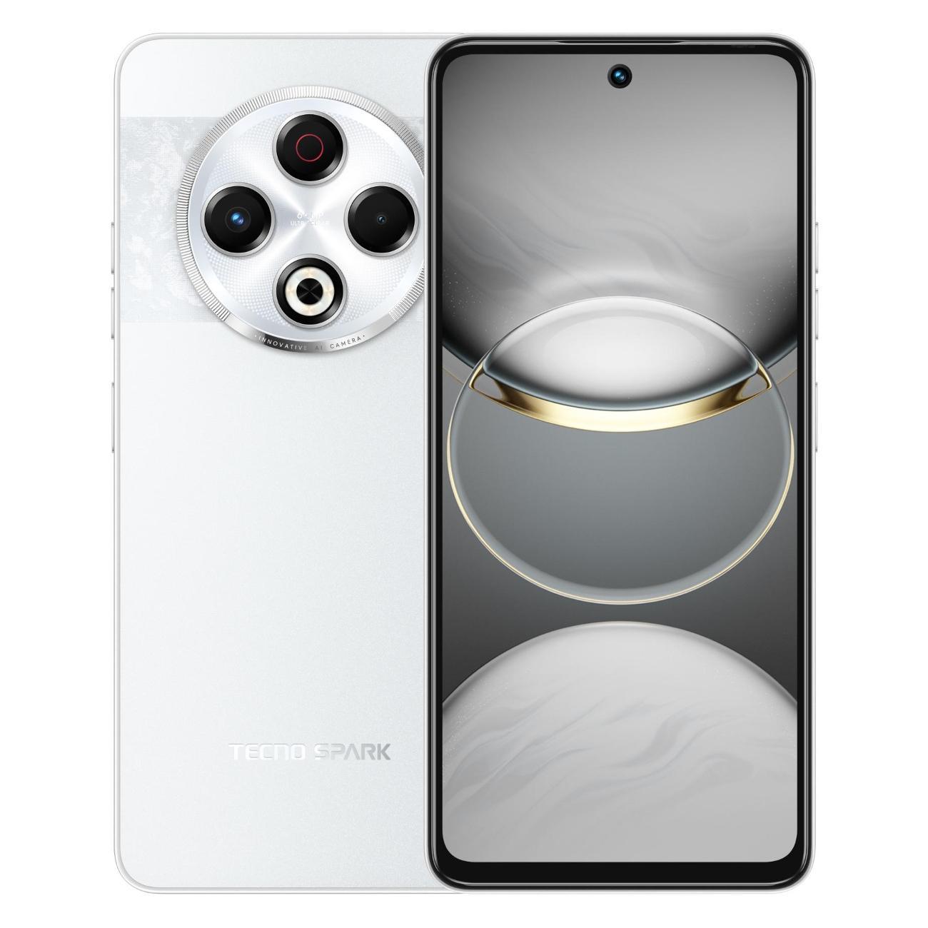 Изображение товара Восстановленный смартфон TECNO Spark 30 8/256GB Astral Ice (белый), хороший